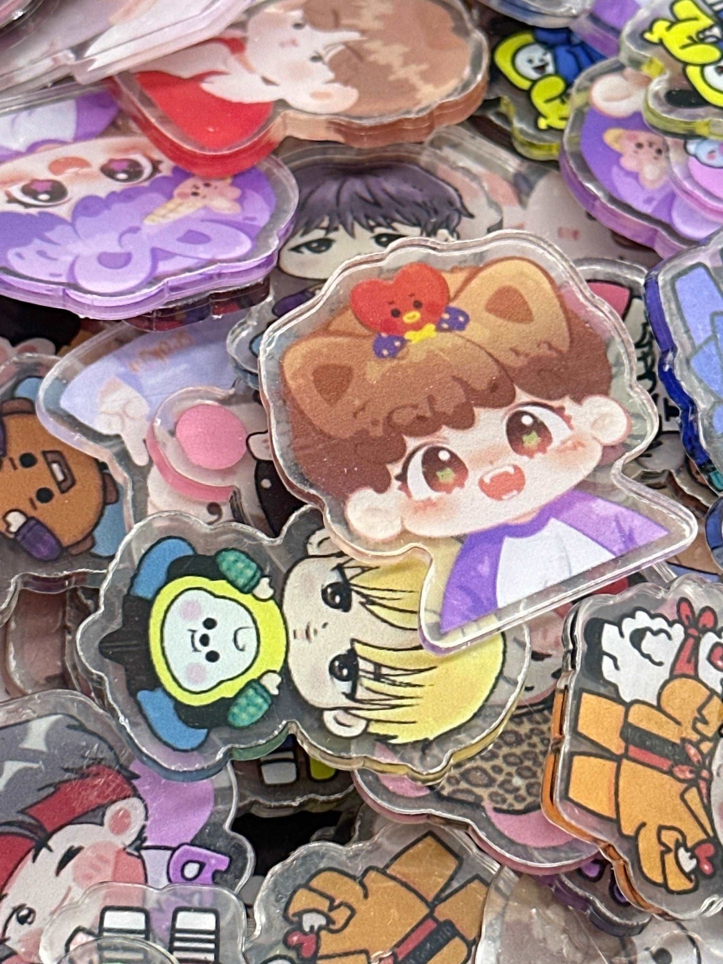 Acrylic Charms for DIY |BTS/BT21 Theme | 10 pieces - Envoga HandbagsFlatback Charms