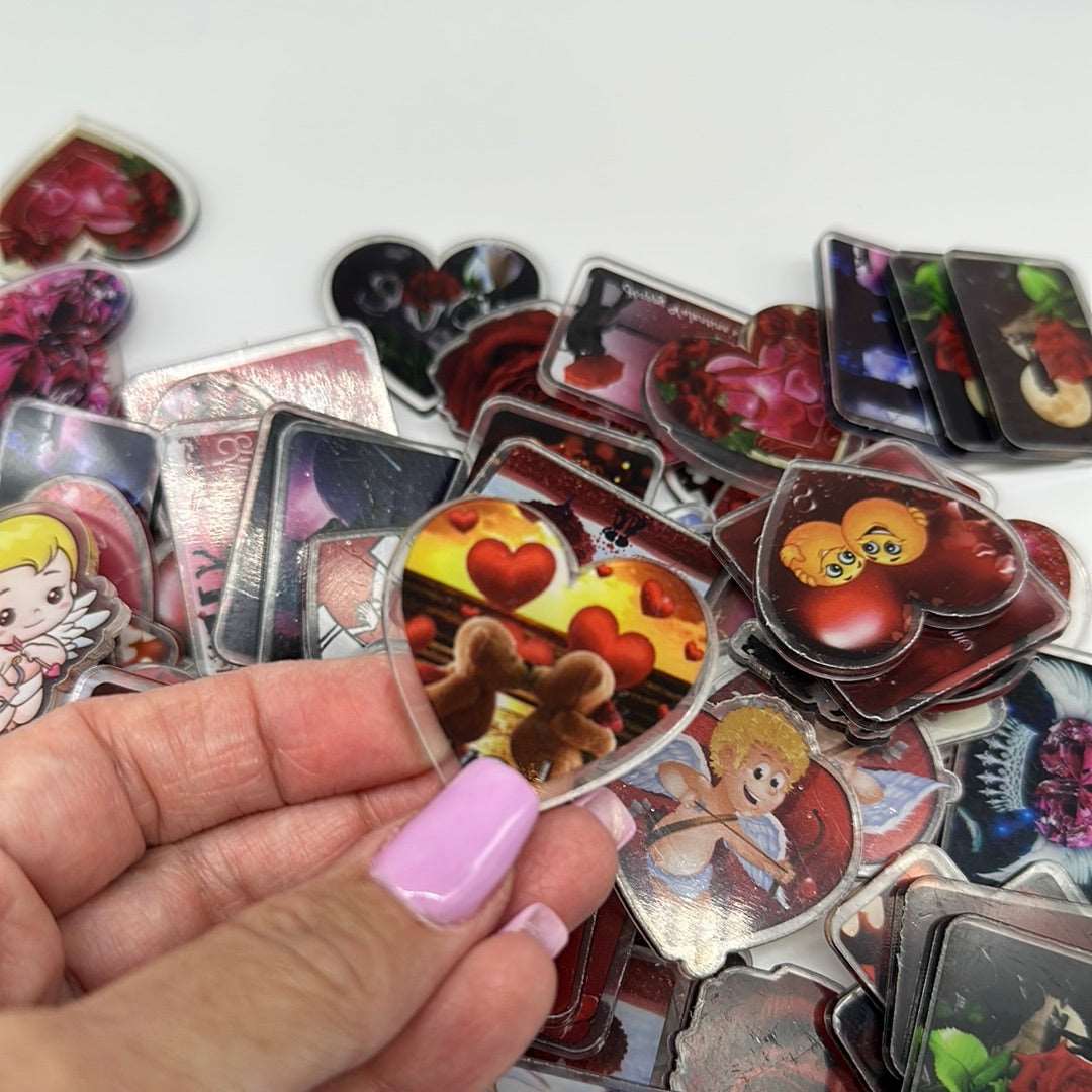 Acrylic Charms for DIY | Love Theme | 10 pieces - Envoga Handbags