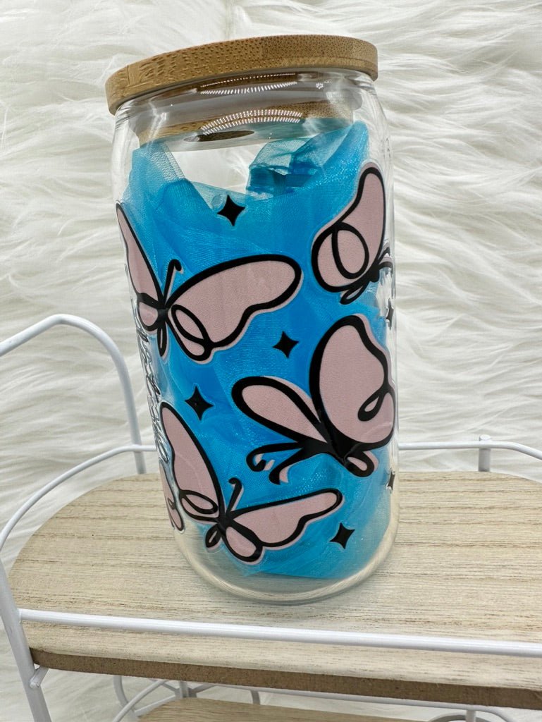 Grow Through What You Go Through Glass Can Beverage Cup - Envoga HandbagsGlassware