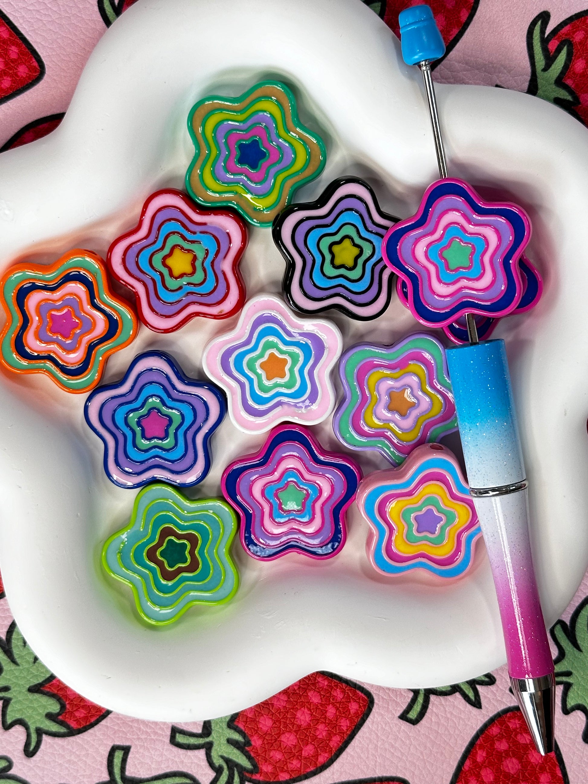 Colorful Star Shape Beads