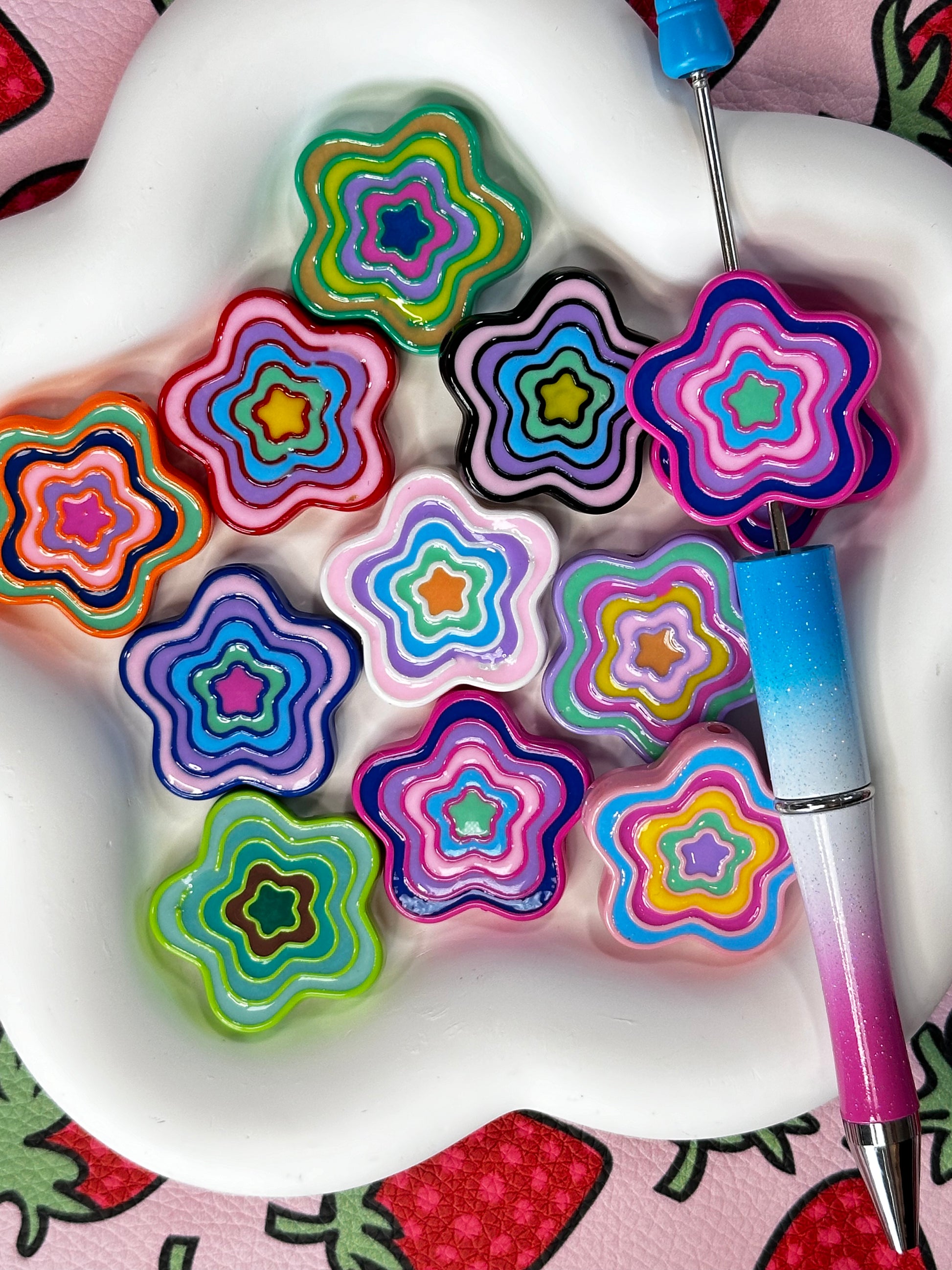 Colorful Star Shape Beads