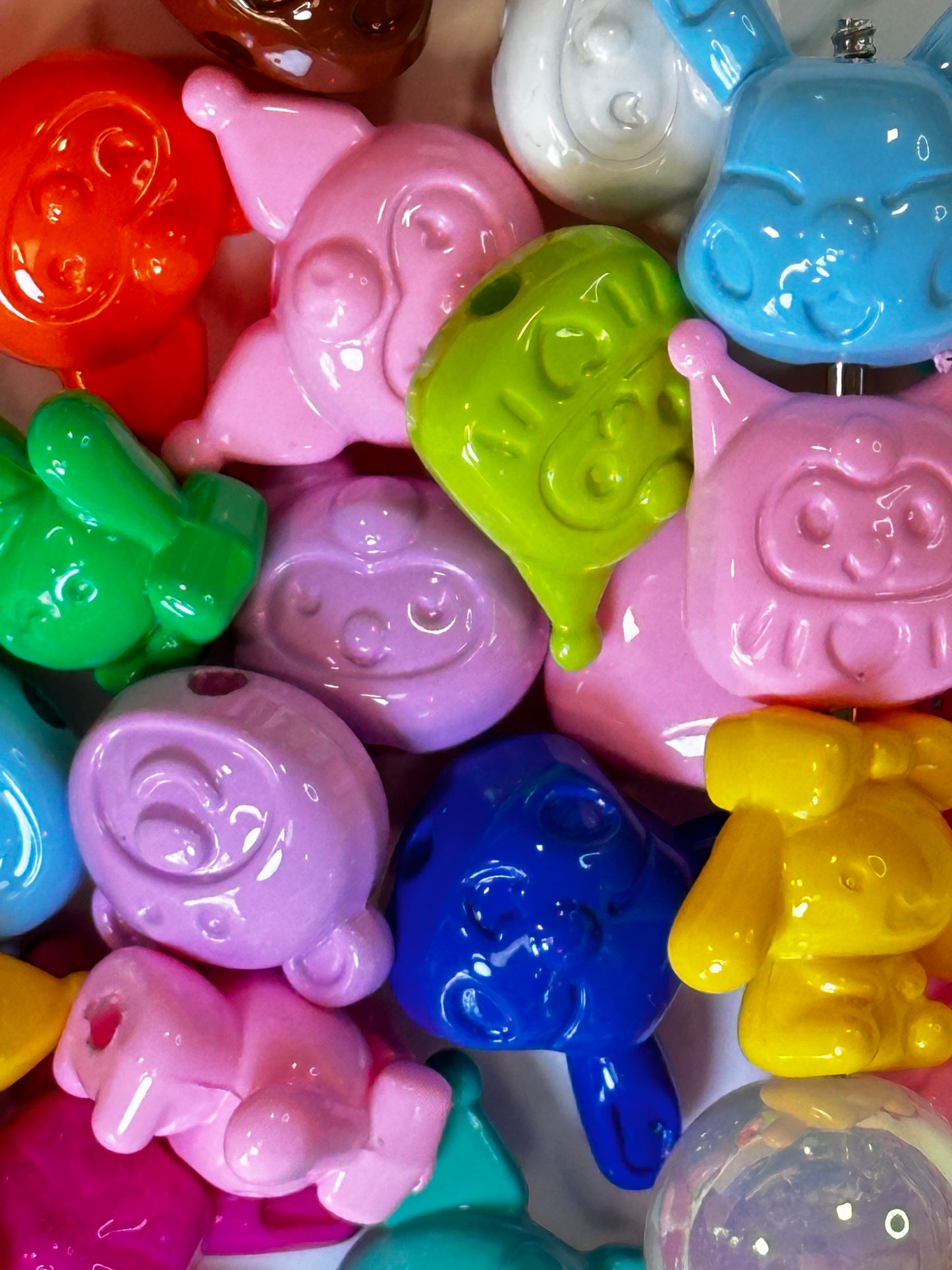 Colorful Character Beads Mix