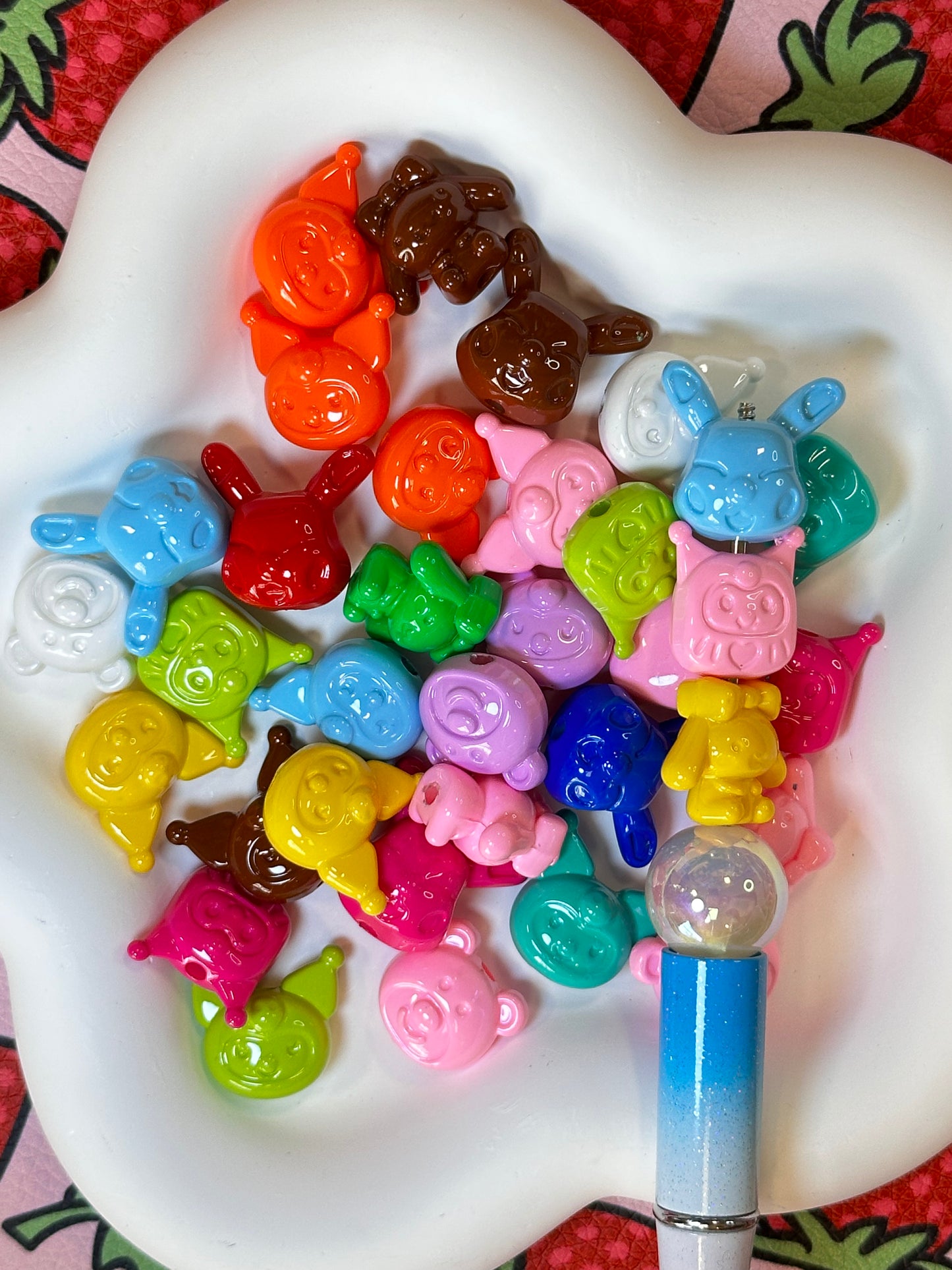 Colorful Character Beads Mix