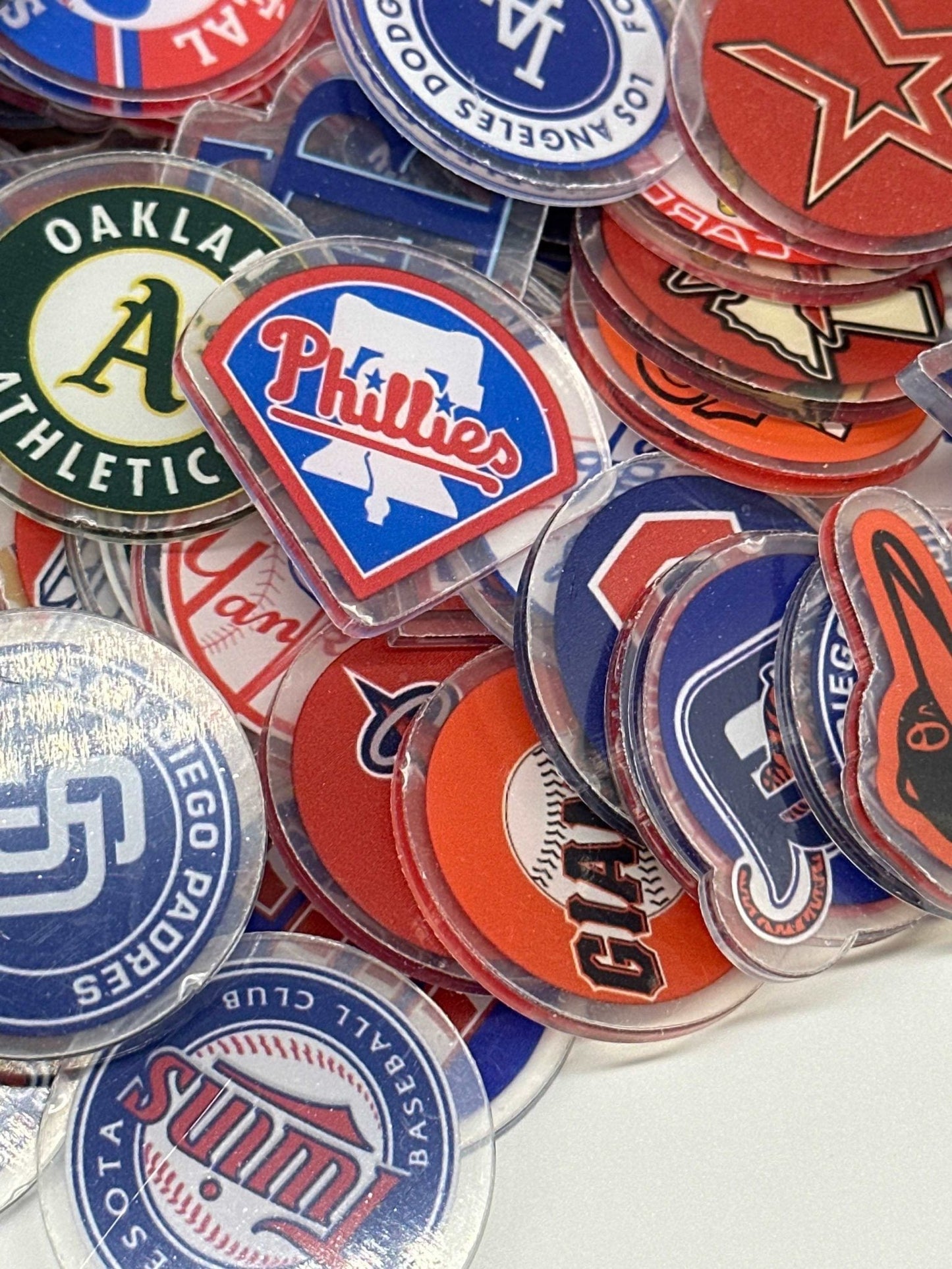 Acrylic Charms for DIY | Baseball Theme | 10 pieces - Envoga Handbags