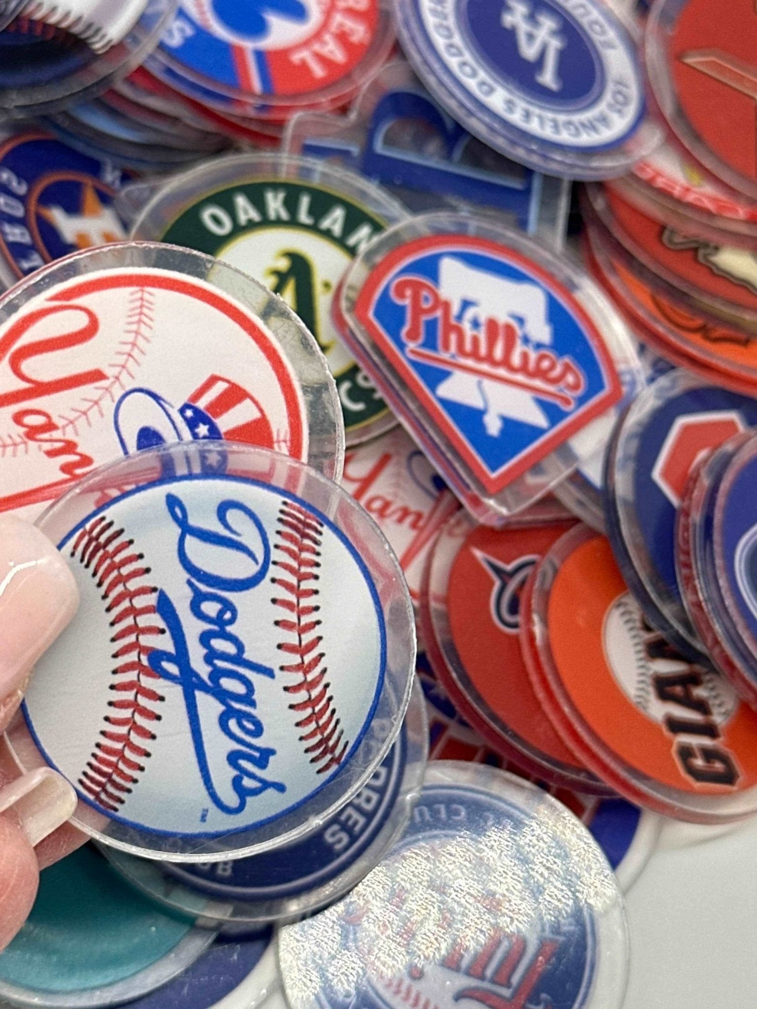 Acrylic Charms for DIY | Baseball Theme | 10 pieces - Envoga Handbags