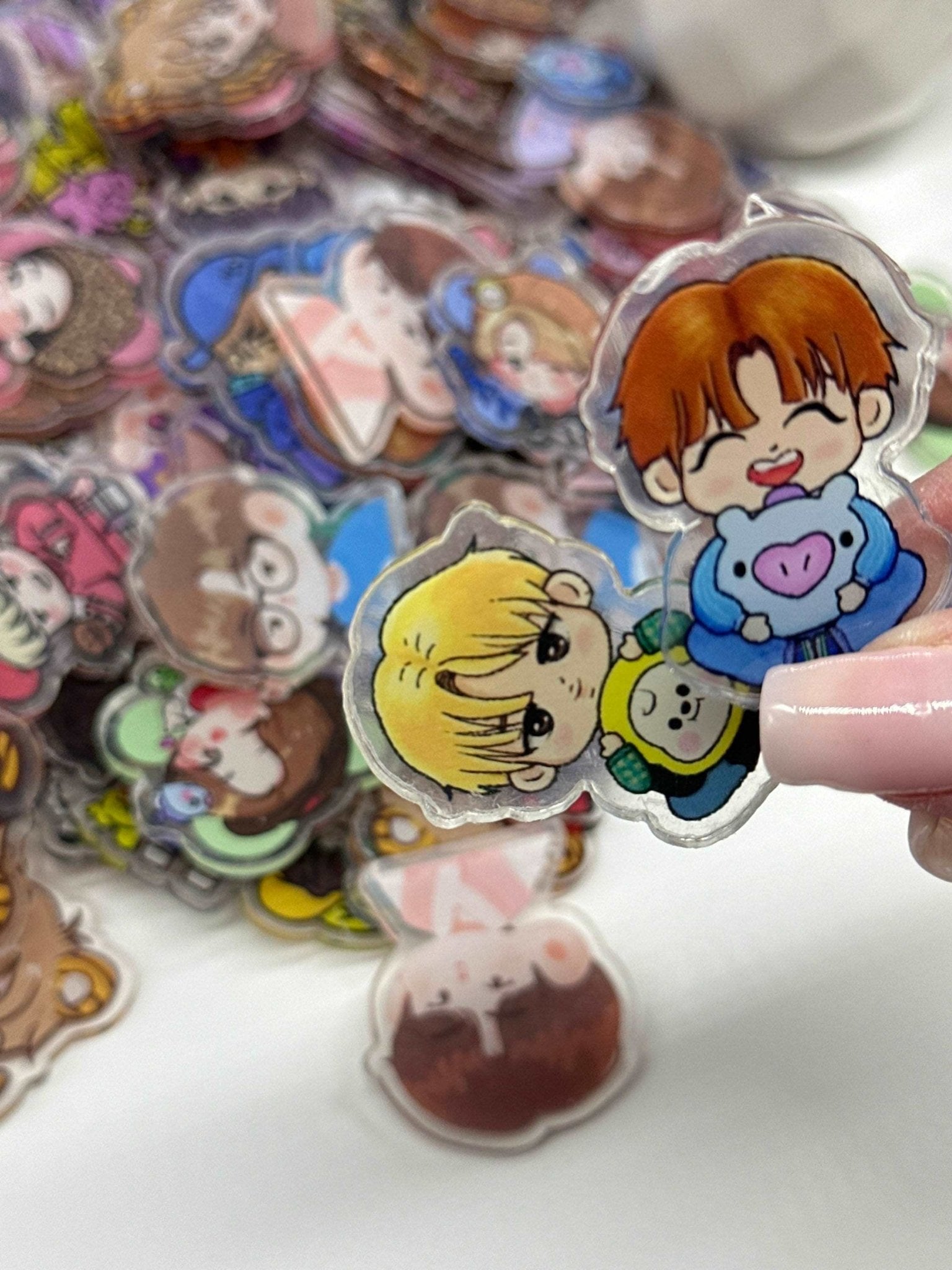 Acrylic Charms for DIY |BTS/BT21 Theme | 10 pieces - Envoga HandbagsFlatback Charms