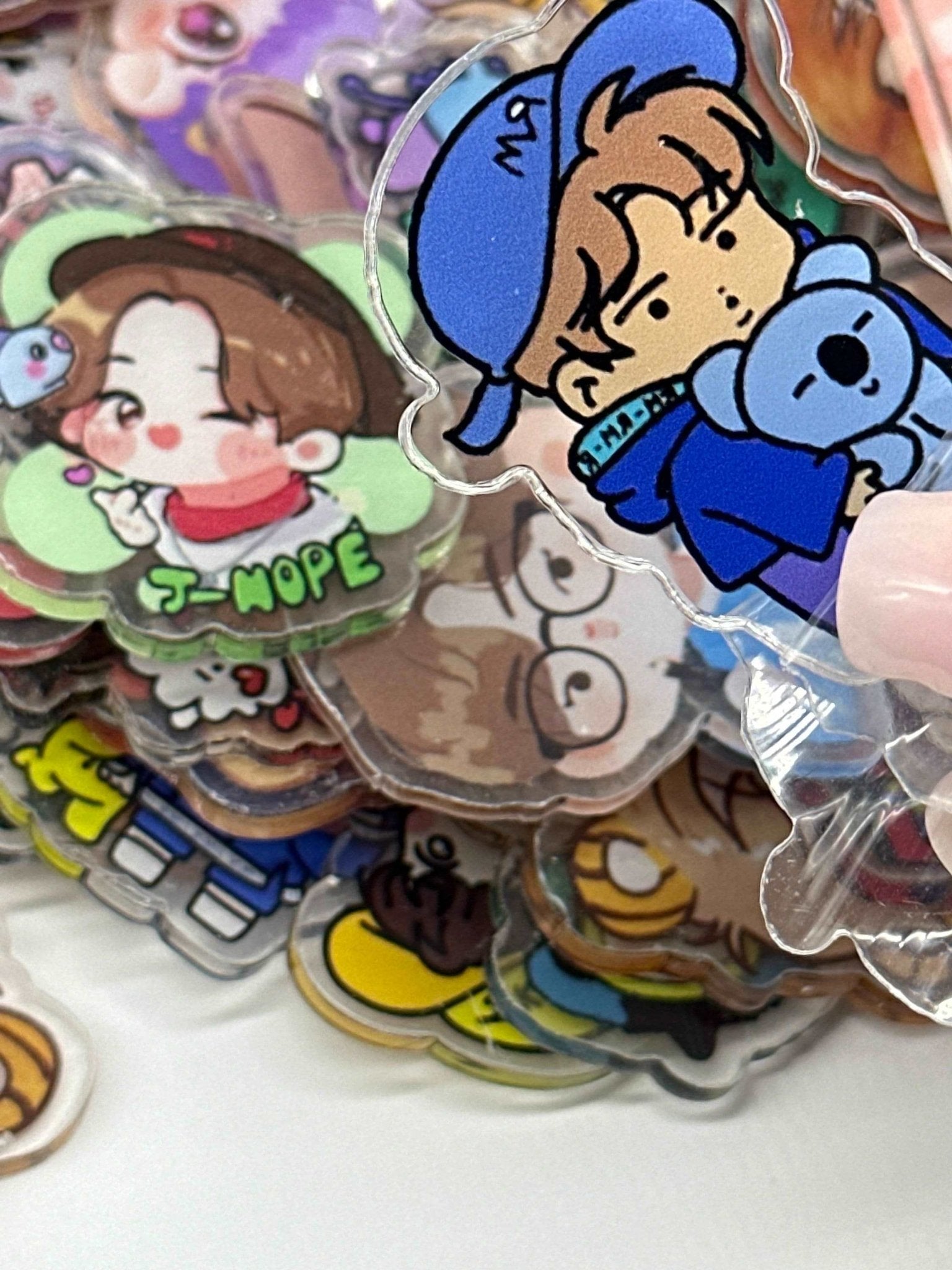 Acrylic Charms for DIY |BTS/BT21 Theme | 10 pieces - Envoga HandbagsFlatback Charms