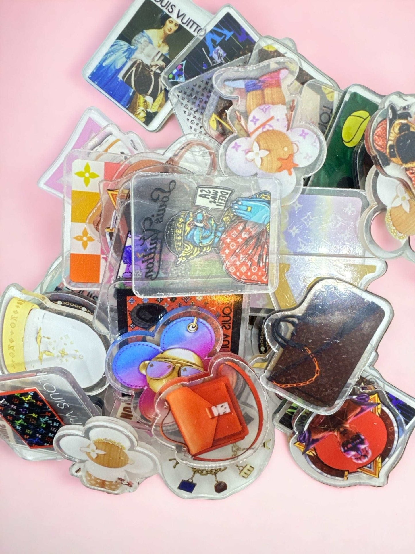 Acrylic Charms for DIY |Fashion Bags Theme | 10 pieces - Envoga HandbagsFlatback Charms