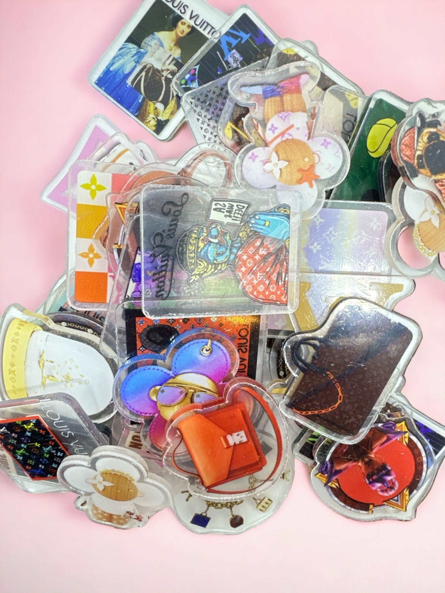 Acrylic Charms for DIY |Fashion Bags Theme | 10 pieces - Envoga HandbagsFlatback Charms