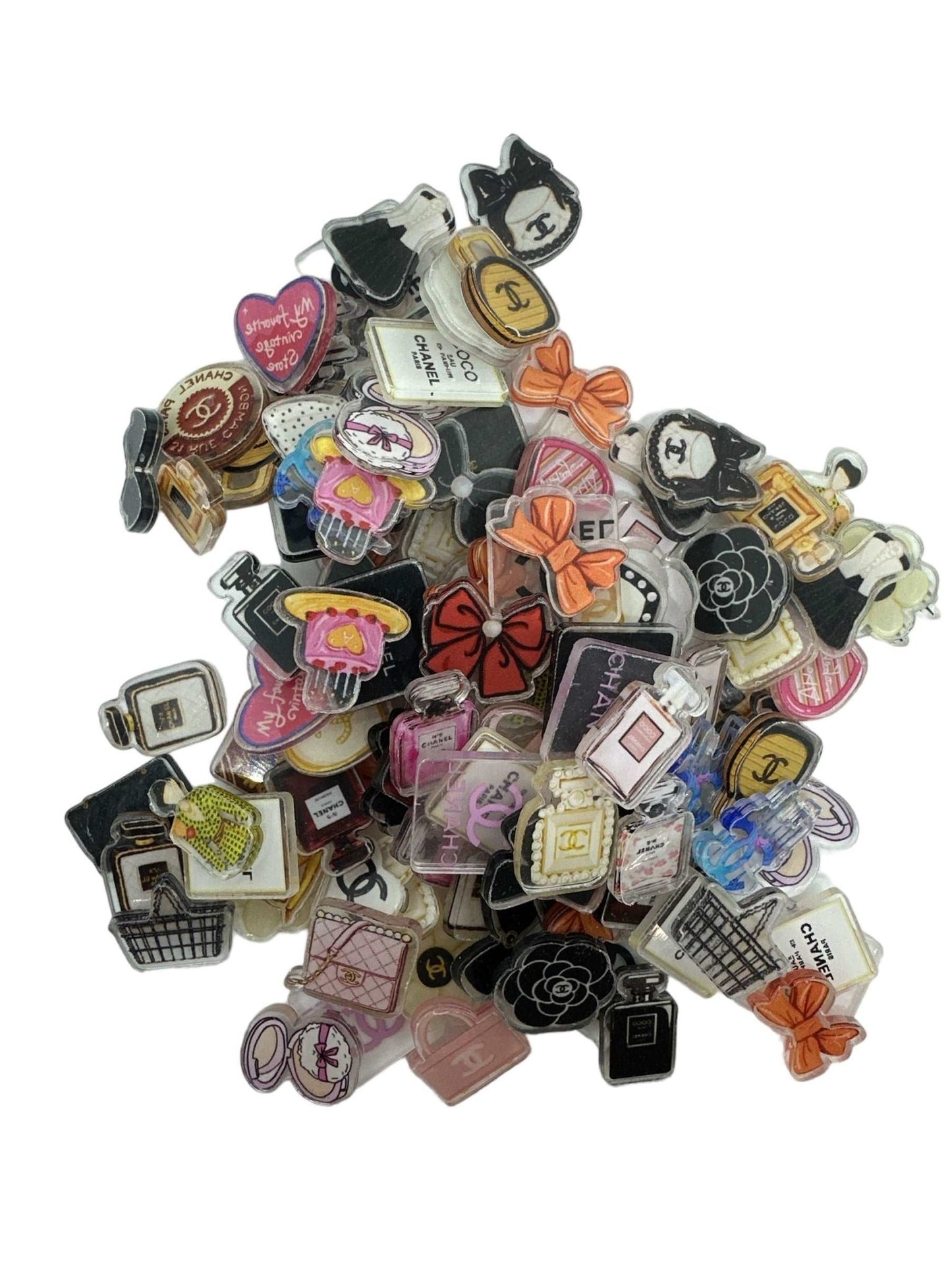 Acrylic Charms for DIY | Fashion House Theme | 20 pieces - Envoga Handbags