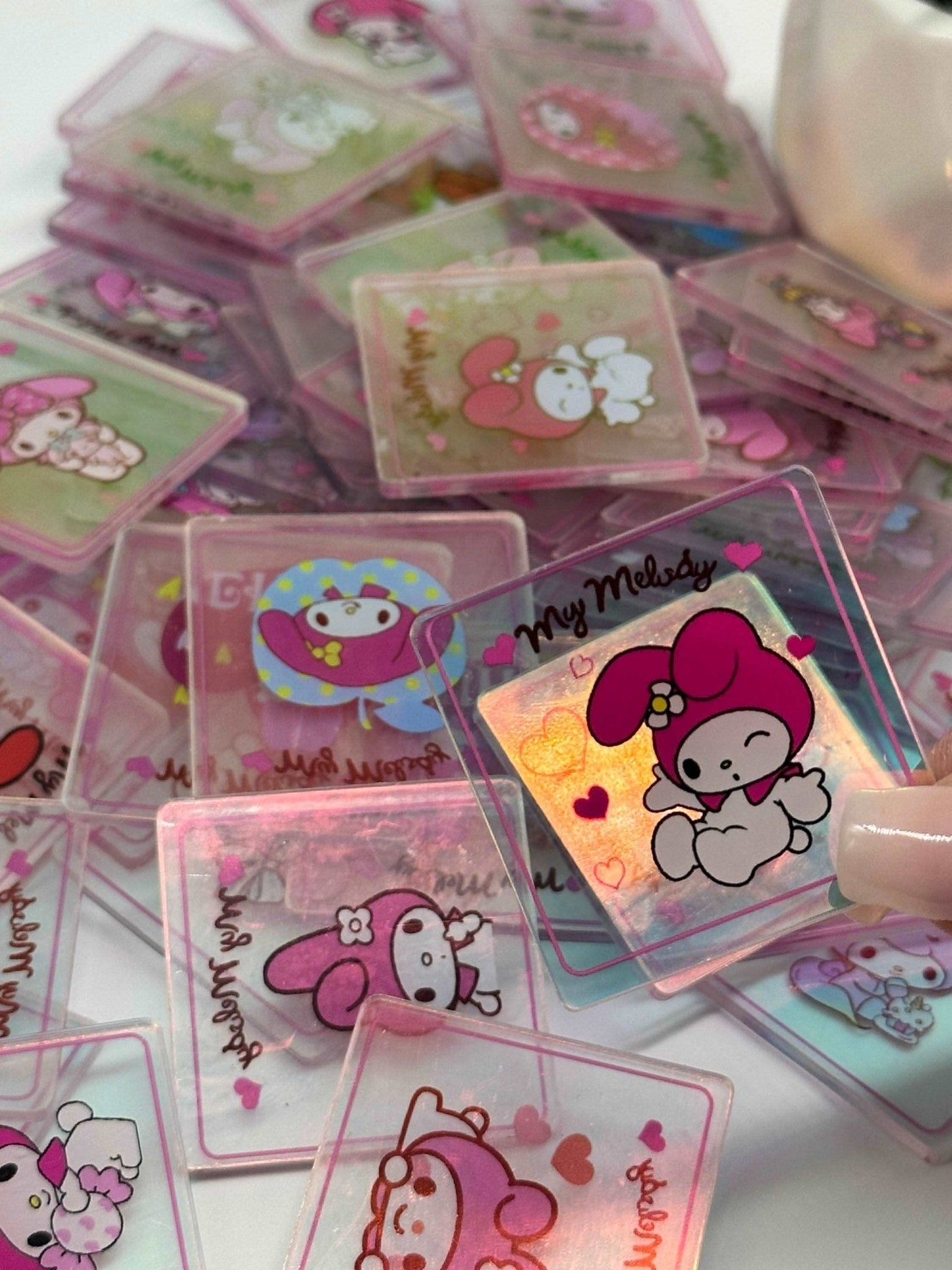 Acrylic Charms for DIY |Kawaii Bunny Theme | 10 pieces - Envoga Handbags