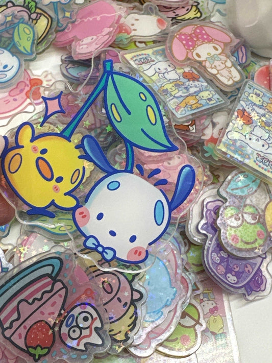 Acrylic Charms for DIY |Kawaii Characters Theme | 10 pieces - Envoga Handbags