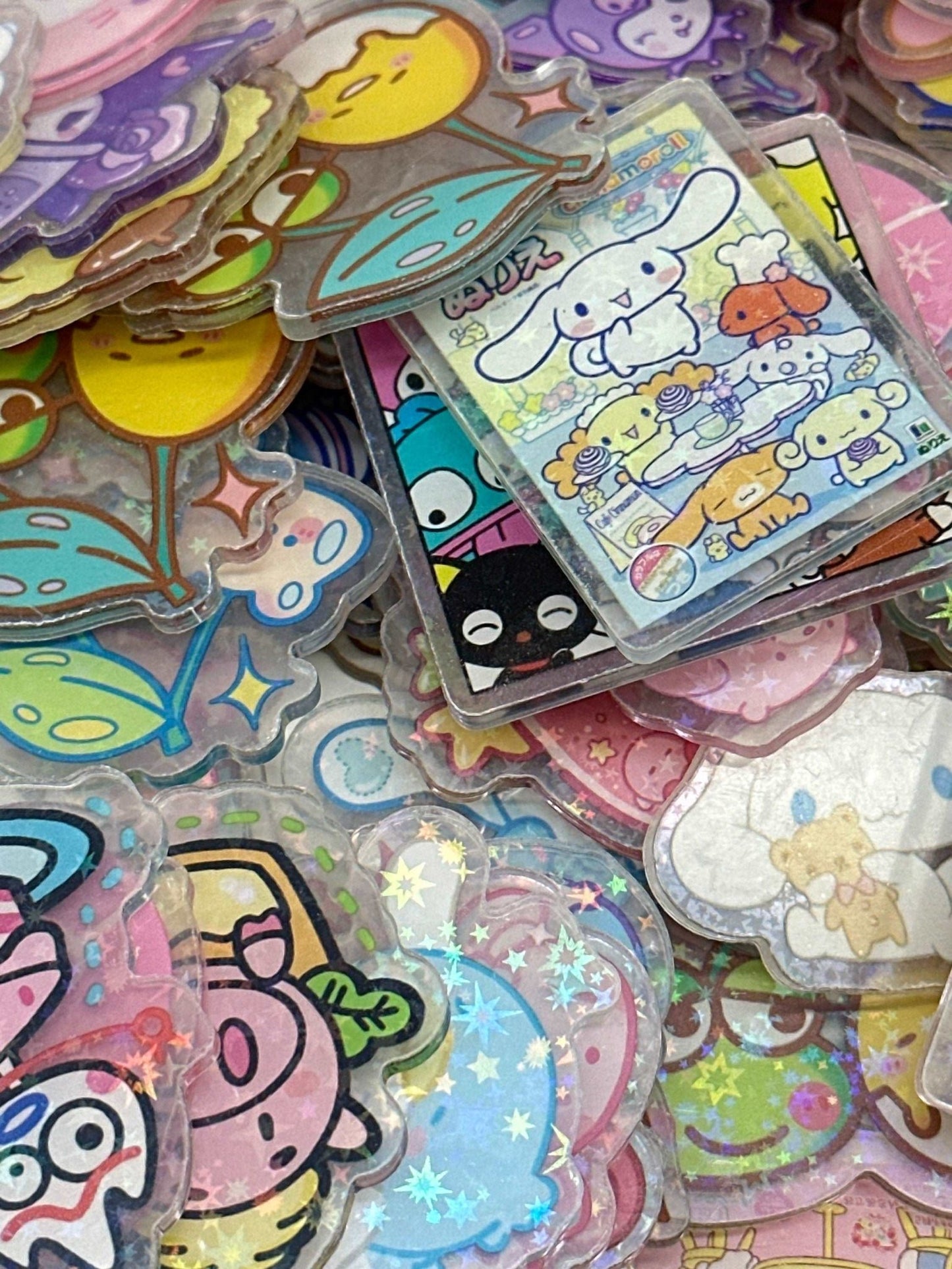 Acrylic Charms for DIY |Kawaii Characters Theme | 10 pieces - Envoga Handbags