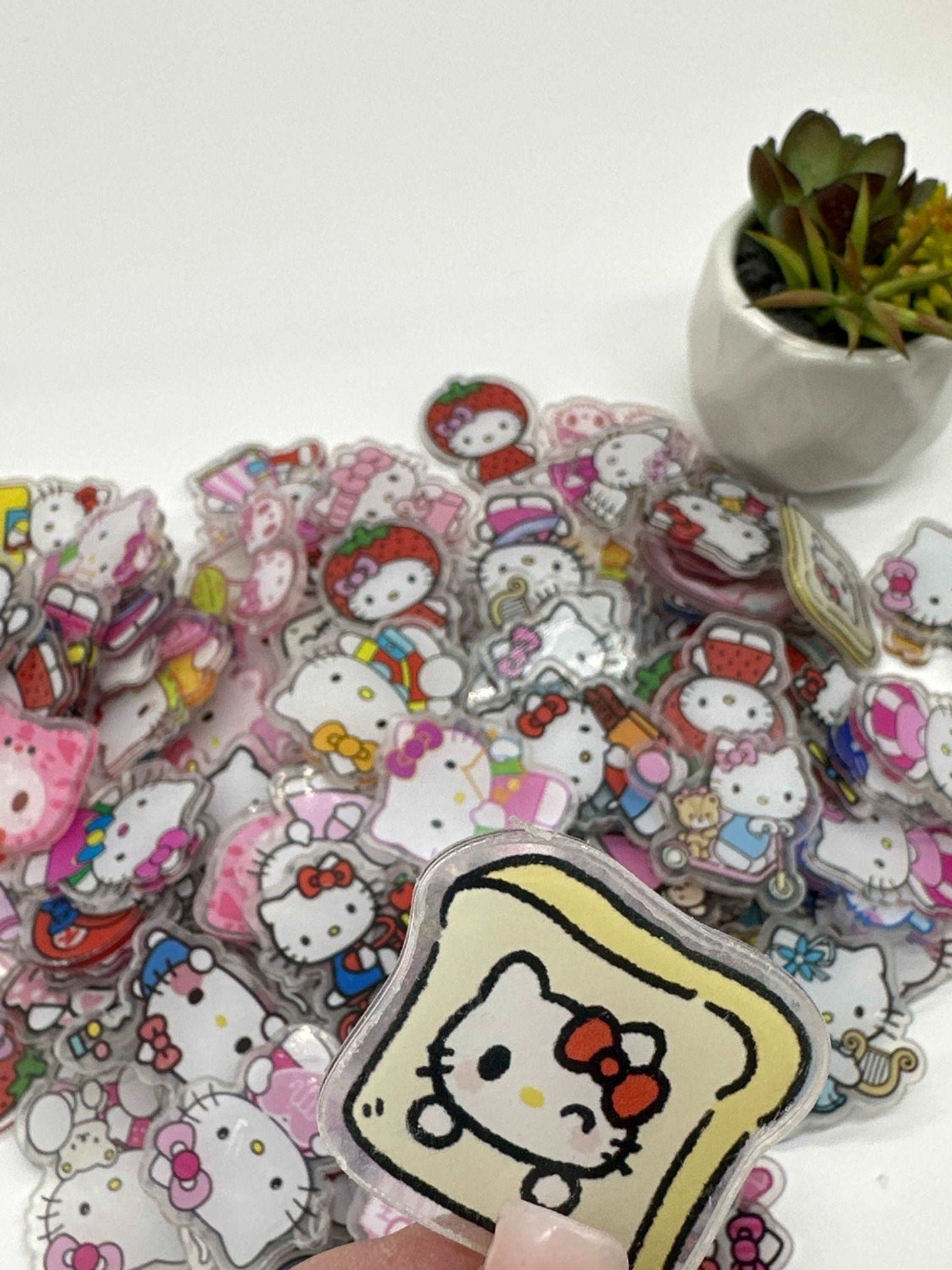 Acrylic Charms for DIY |Kawaii Kitty Cat Theme | 10 pieces - Envoga Handbags