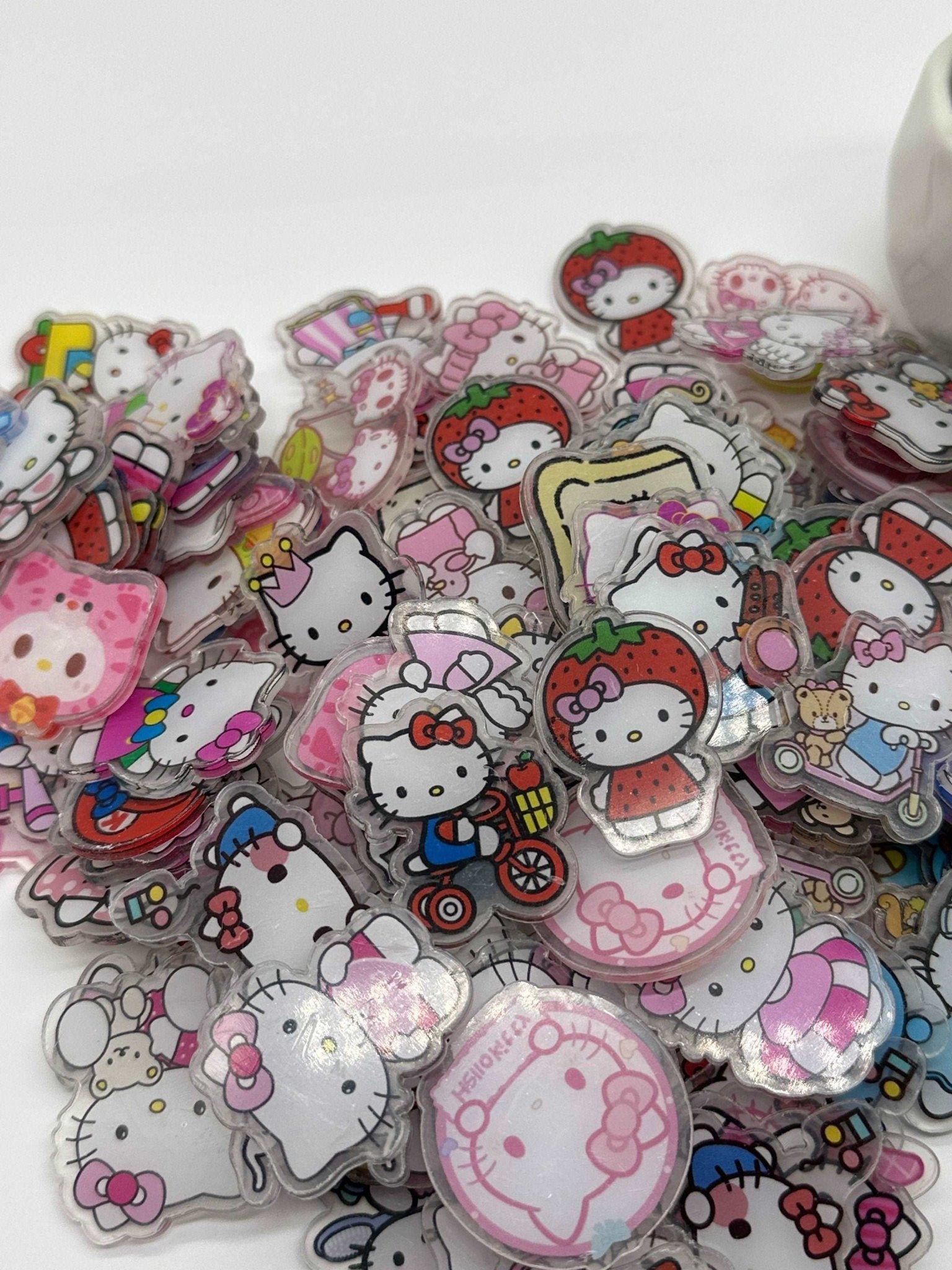Acrylic Charms for DIY |Kawaii Kitty Cat Theme | 10 pieces - Envoga Handbags
