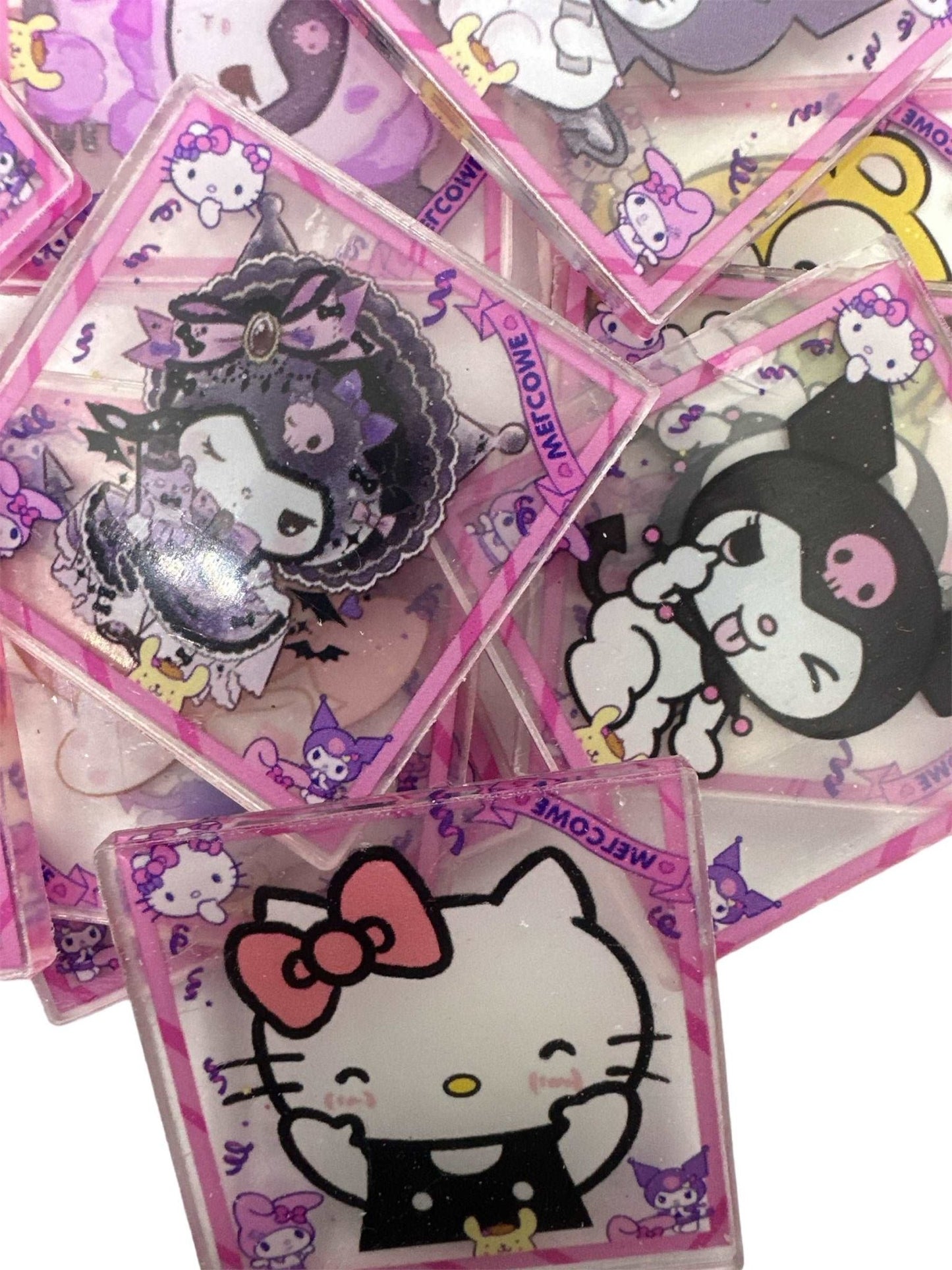 Acrylic Charms for DIY |Kawaii Theme | 10 pieces - Envoga Handbags