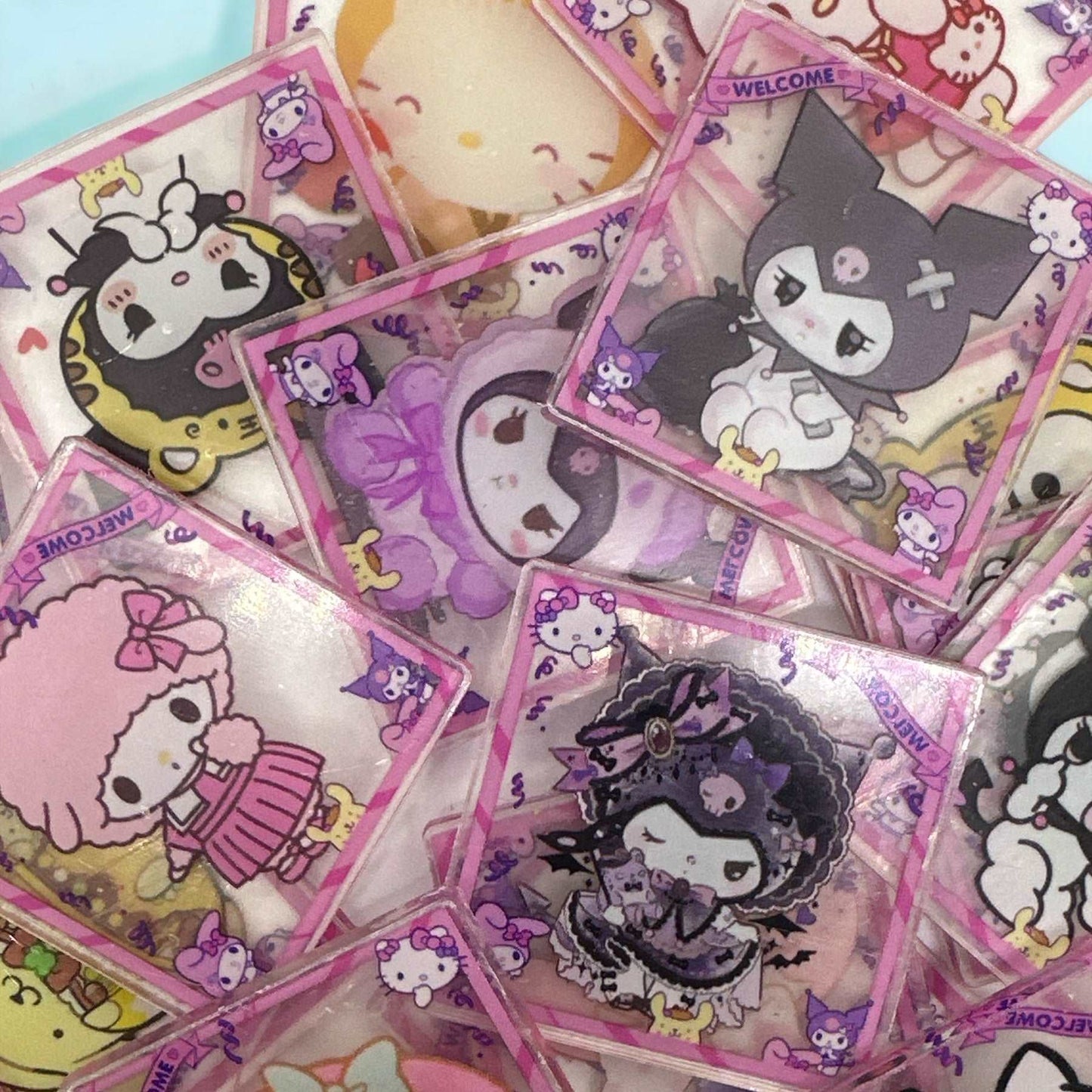 Acrylic Charms for DIY |Kawaii Theme | 10 pieces - Envoga Handbags