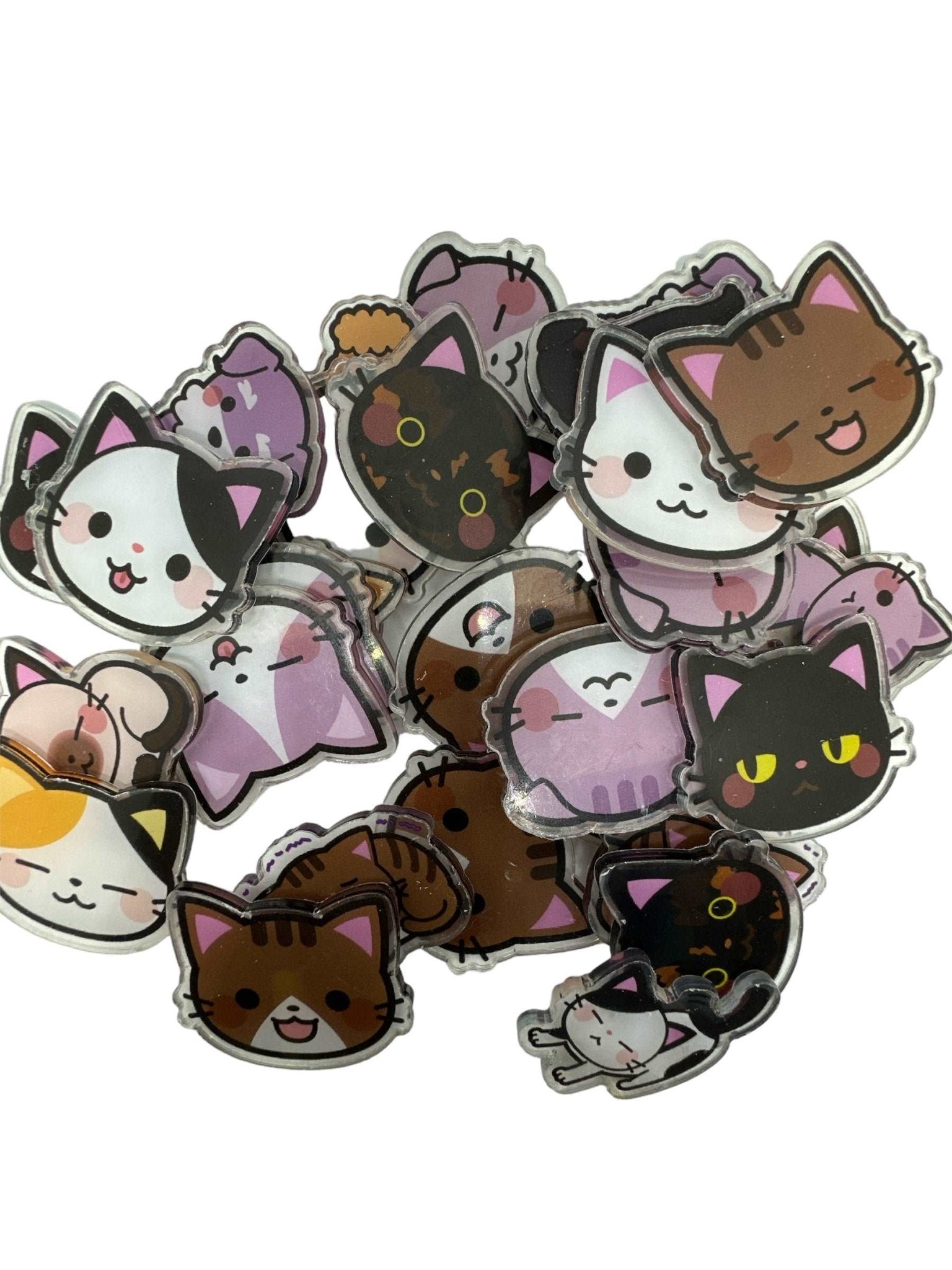Acrylic Charms for DIY | Kitty Cat Theme | 10 pieces - Envoga HandbagsFlatback Charms