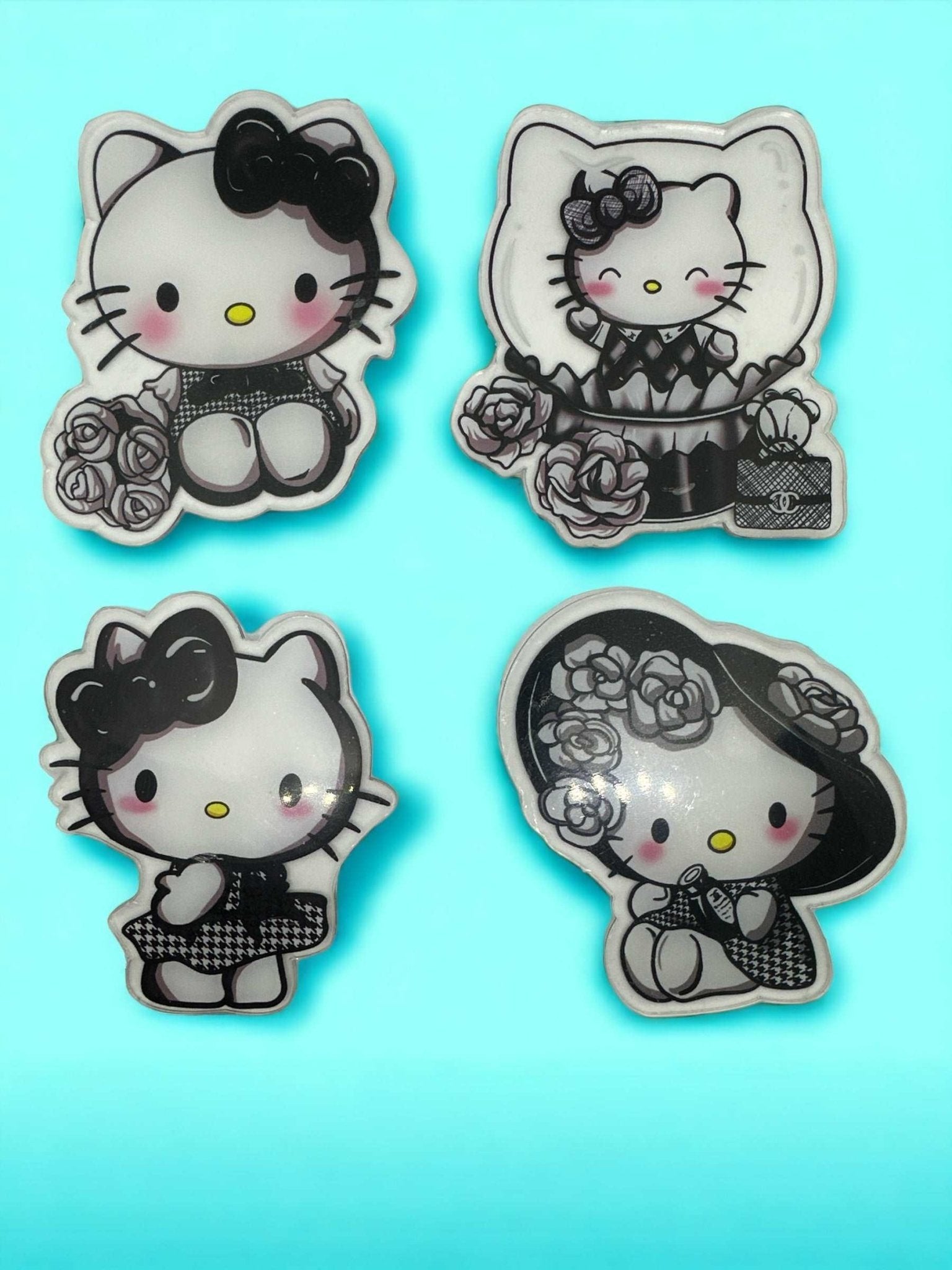 Acrylic Charms for DIY | Kitty Cat Theme | 2 pieces - Envoga HandbagsFlatback Charms