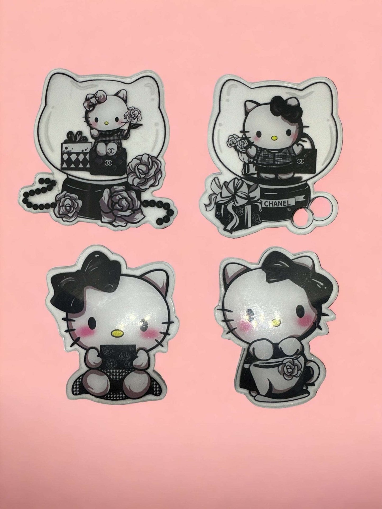 Acrylic Charms for DIY | Kitty Cat Theme | 2 pieces - Envoga HandbagsFlatback Charms