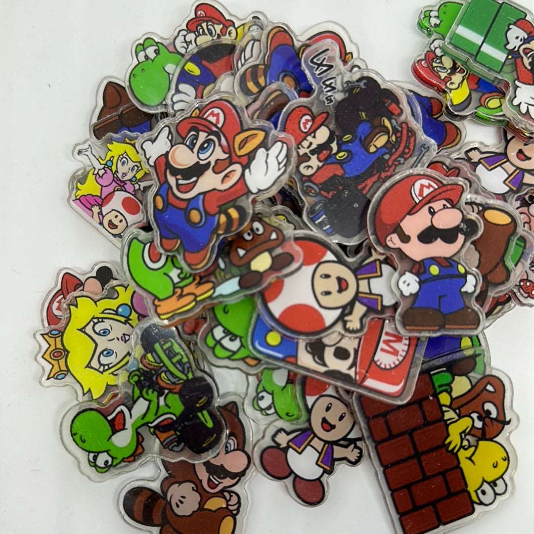 Acrylic Charms for DIY |Video Games Theme | 10 pieces - Envoga Handbags