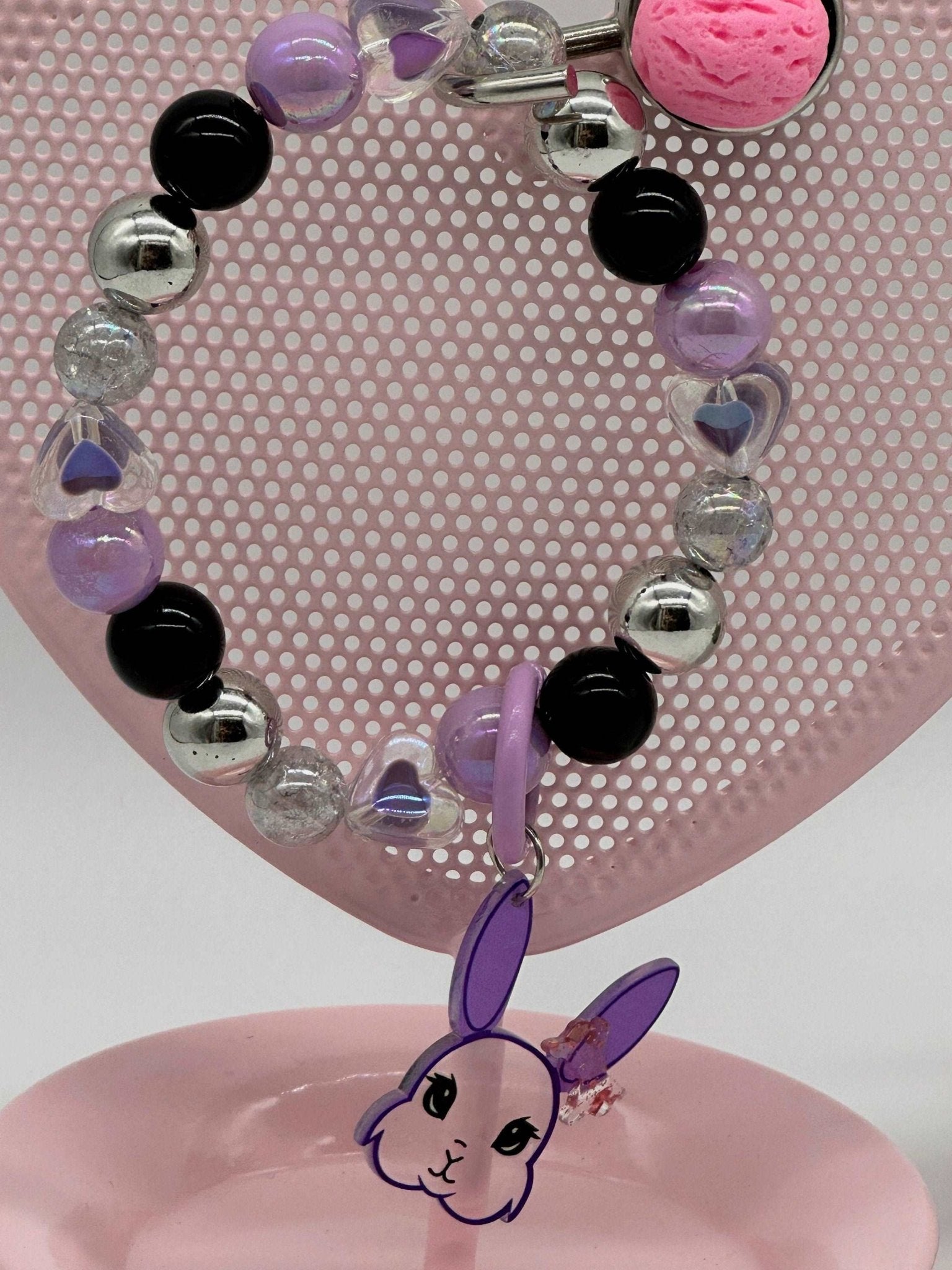 Beaded keychain, gifts for daughter, gift for a girlfriend, purse, charm, phone, charm, bunny keychain - Envoga Handbags