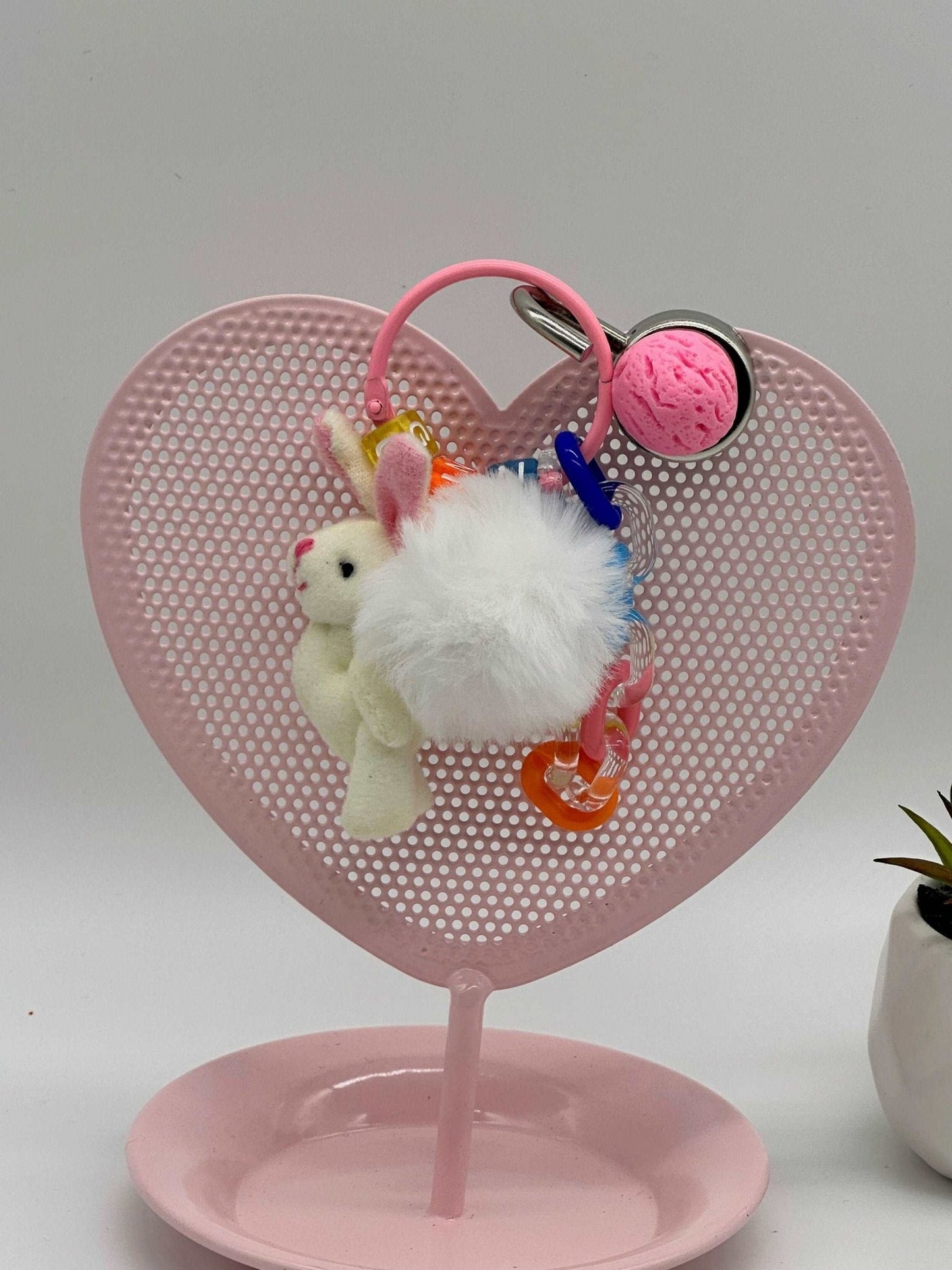 Beaded keychain, gifts for daughter, gift for a girlfriend, purse, charm, phone, charm, bunny keychain - Envoga Handbags