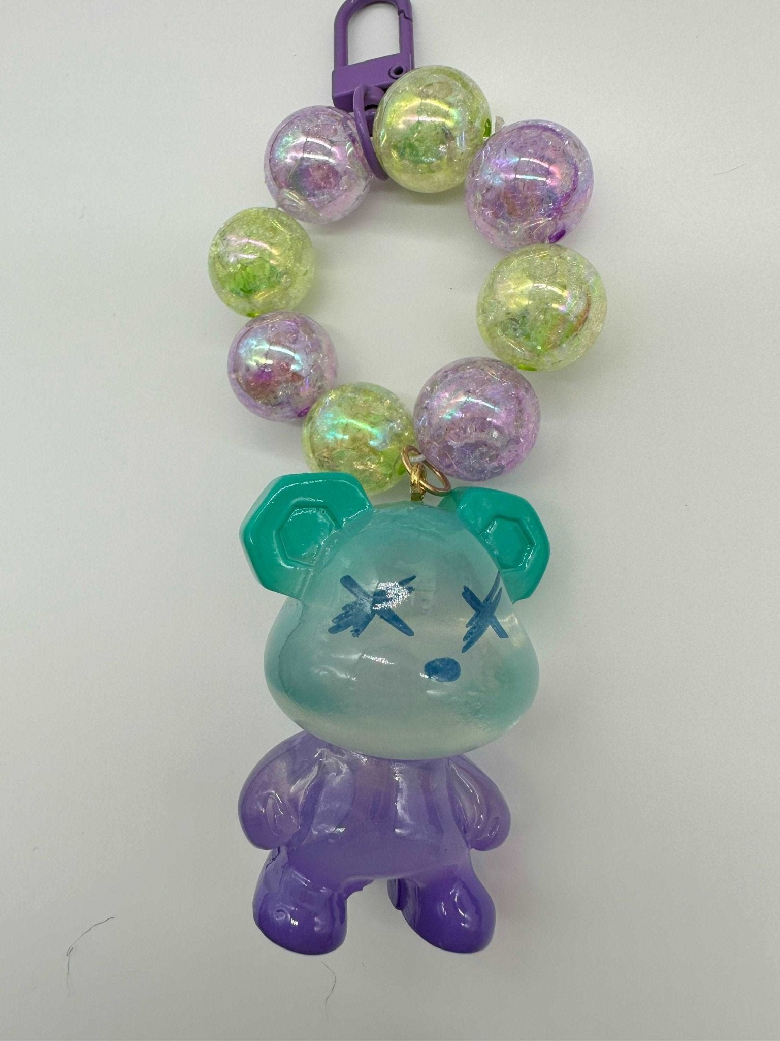 Beaded keychain, gifts for daughter, gift for a girlfriend, purse, charm, phone, charm, laser bear keychain - Envoga Handbags