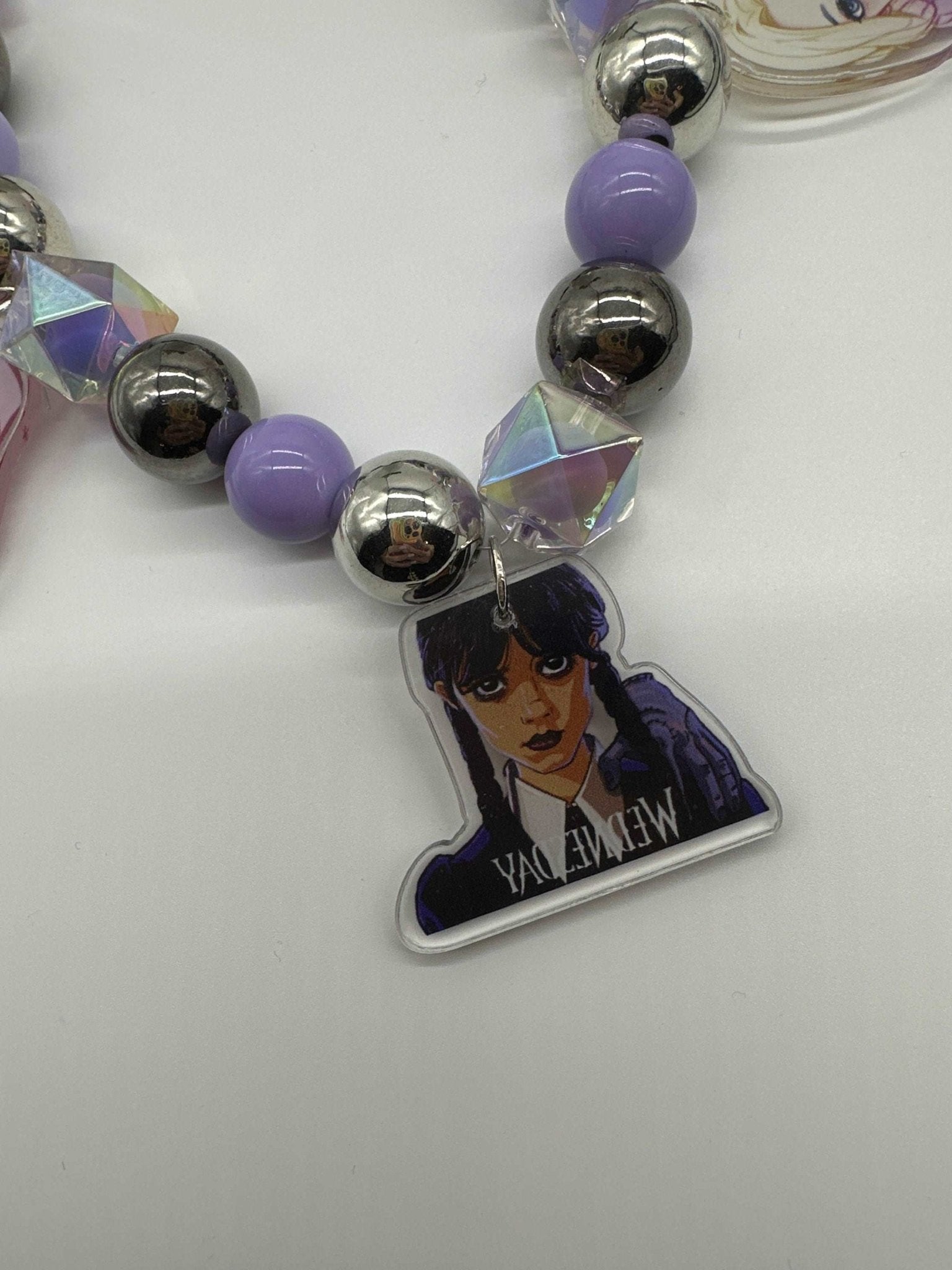 Beaded keychain, gifts for daughter, gift for a girlfriend, purse, charm, phone, charm, Wednesday bead charm Envoga Handbags