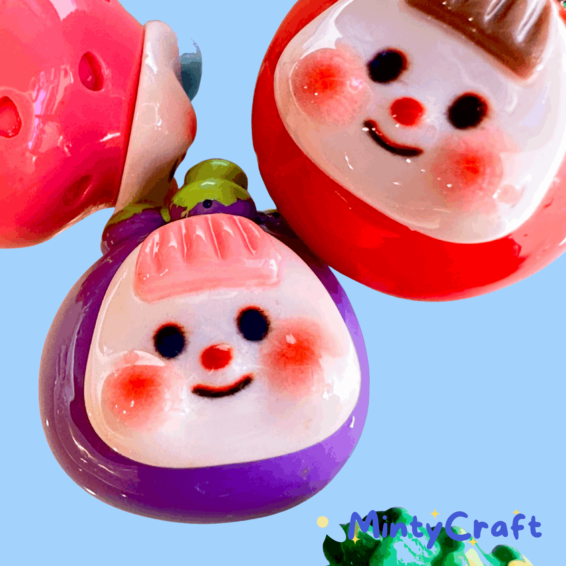 Chubby Babies Fruit Charms - Envoga HandbagsFlatback Charms