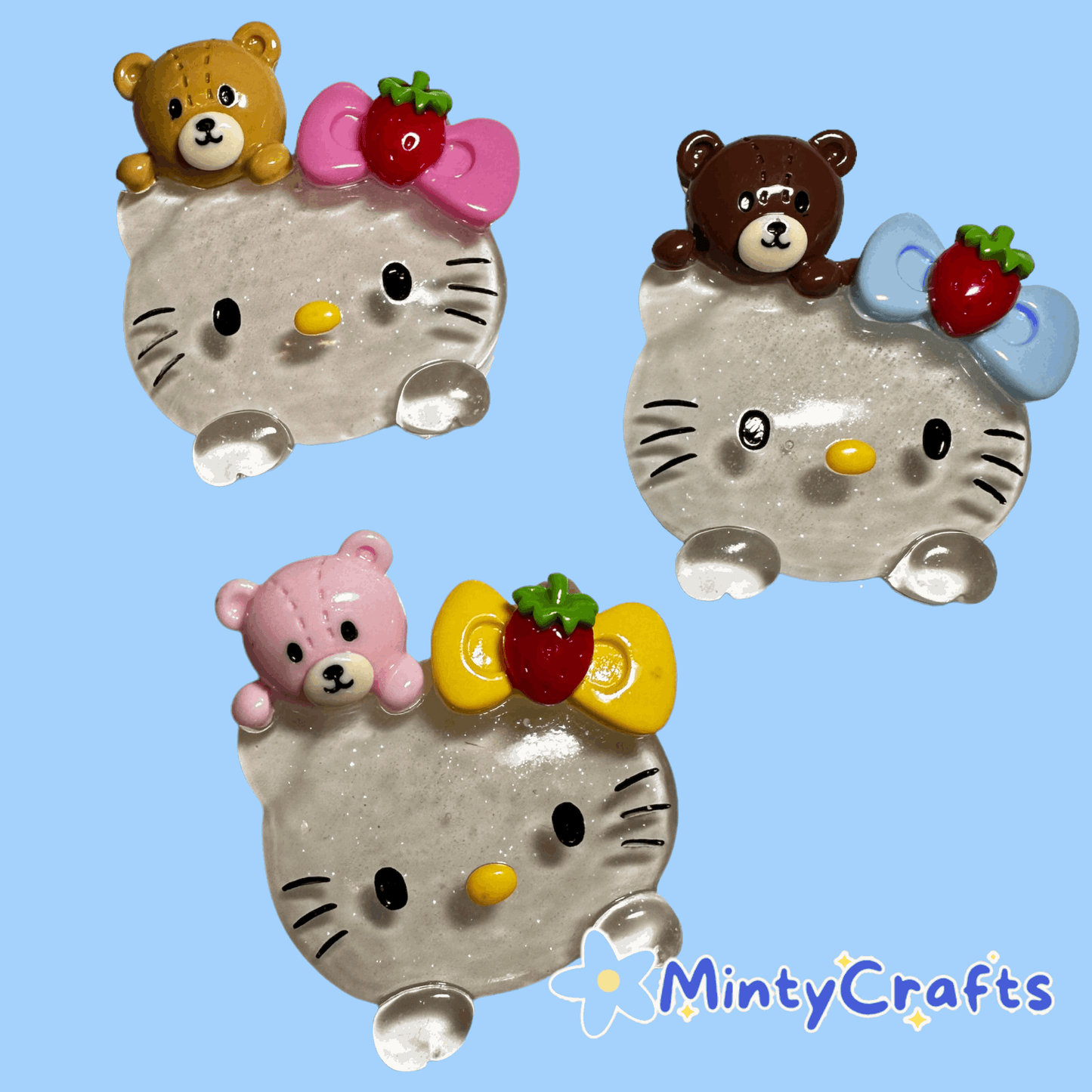 Kawaii Kitty Big Charms - Envoga HandbagsFlatback Charms