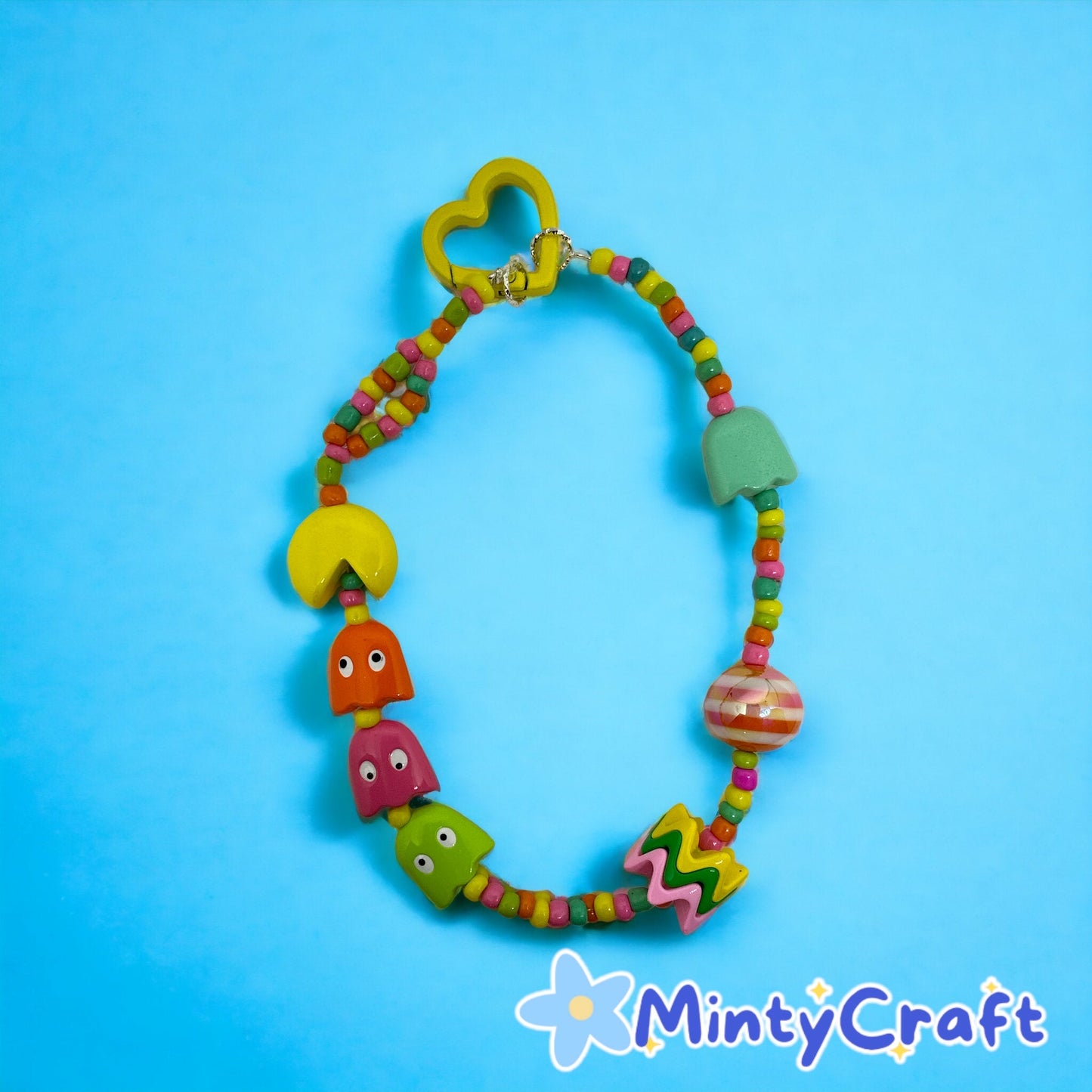 Phone/Handbag Bead Charm Pac - Man - Envoga HandbagsApparel & Accessories