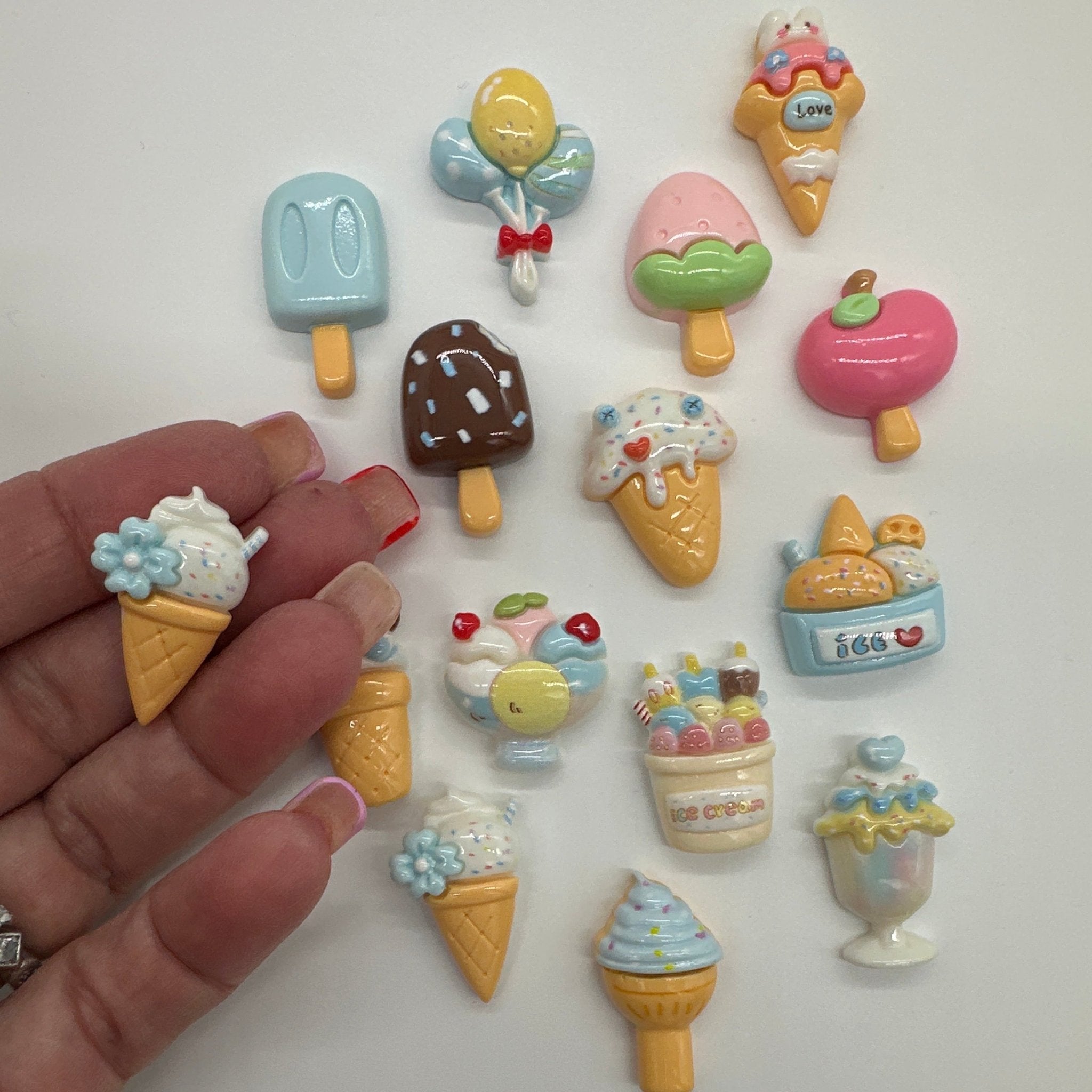 Yummy Ice Cream Treats Resin Charms – Minty Crafts
