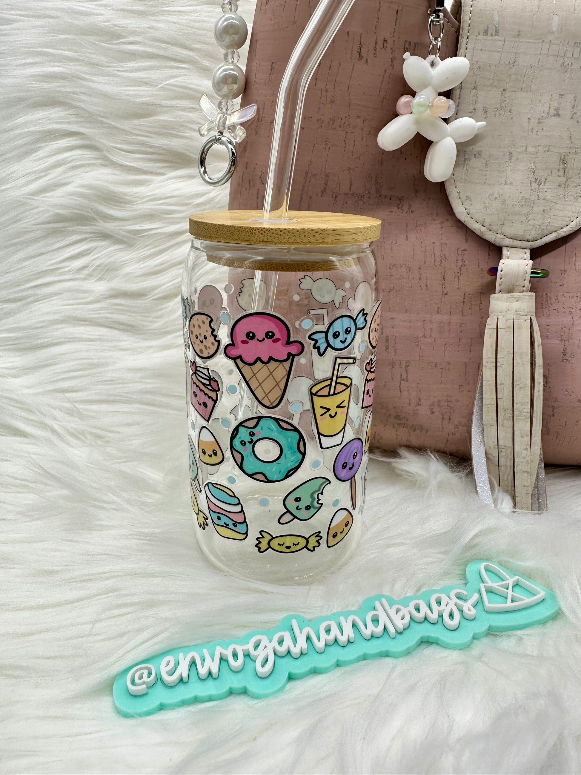 Candy Pop Kawaii Glass Can Beverage Cup