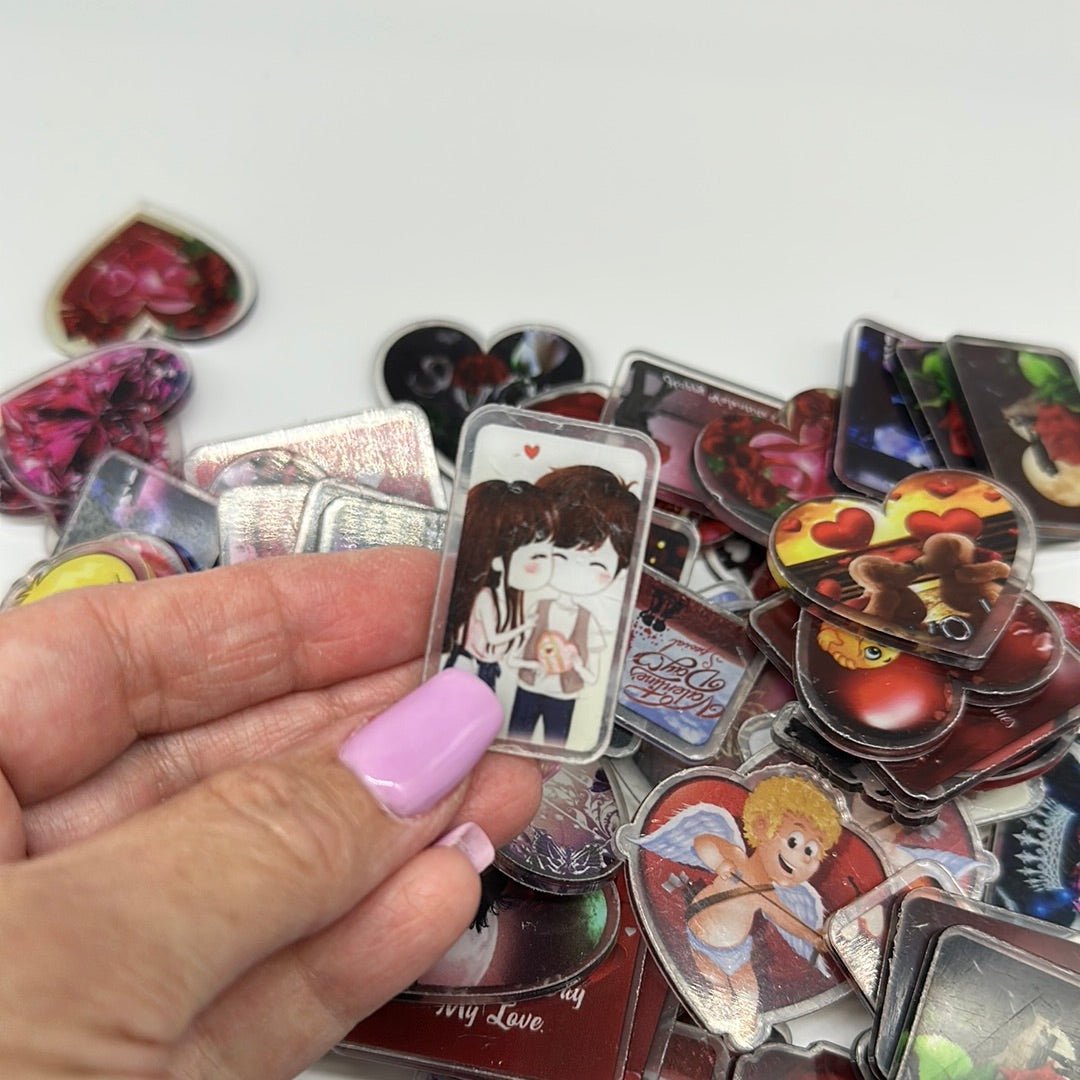 Acrylic Charms for DIY | Love Theme | 10 pieces - Envoga Handbags